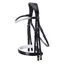 Schockemohle Brindisi Double Bridle - Black/White/Silver