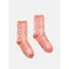 Joules Coral/Ecru Excellent Everyday Single Ankle Socks UK 4-8