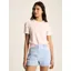 Joules Erin Pink/Cream Short Sleeve T-Shirt