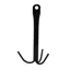Perry Equestrian Three Prong Tack Hook in Black