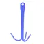 Perry Equestrian Three Prong Tack Hook in Blue