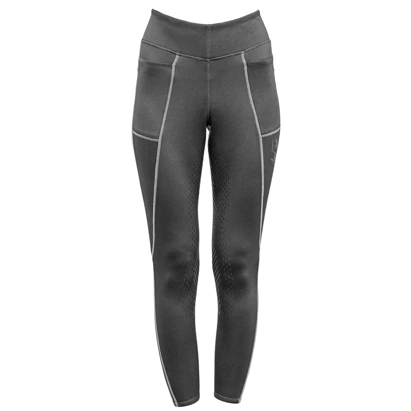 Mark Todd Winter Riding Leggings in Grey Silver