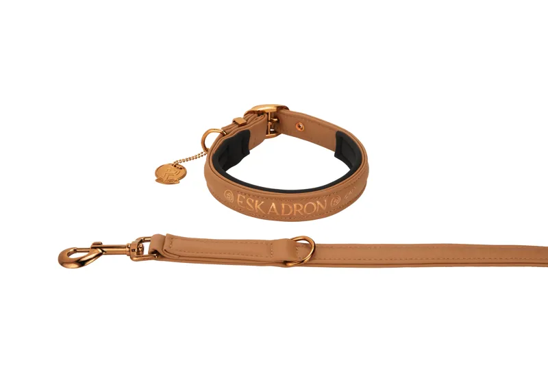 Eskadron Platunum Faux Leather Dog Set Cognac