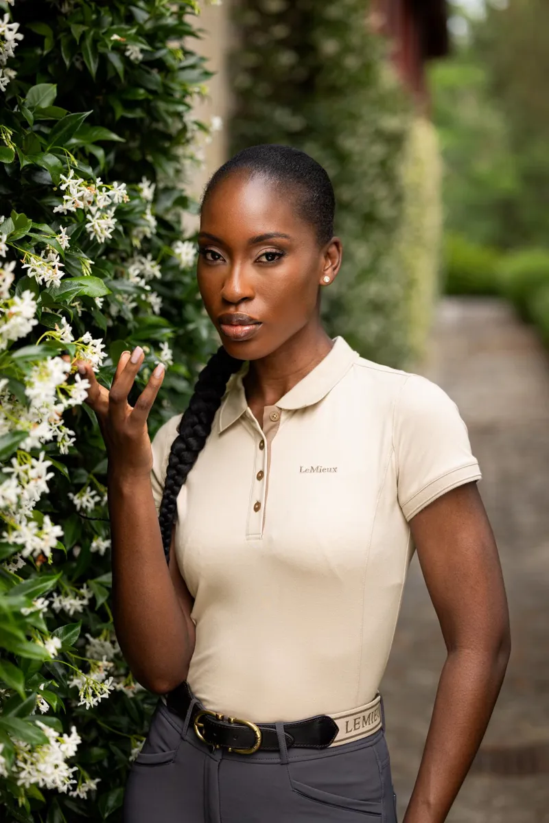 LeMieux Classique Polo Shirt Stone
