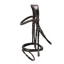 Schockemohle Monza Fancy Stitched Bridle -  Dark Brown/Cream/Silver