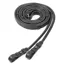 Schockemohle Inside Grip Rolled Leather Reins Black-Gold