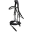 Schockemohle Malibu Rolled Dressage Bridle Black-Silver