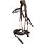 Schockemohle Malibu Rolled Dressage Bridle Espresso-Silver