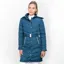 Coldstream Branxton Long Quilted Coat - Cool Slate Blue