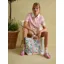 Joules Promenade Canvas Beach Bag - Mosaic Floral