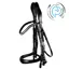 Schockemohle Equitus Gamma Anatomic Double Bridle Black-Silver