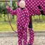 Battles Supreme Products Child's Dotty Fleece Onesie - Magical Mulberry