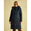 Joules Cherington Navy Showerproof Longline Padded Coat with Faux Fur Hood Navy