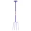 Red Gorilla 4 Prong Manure Fork t- Handle  - Purple