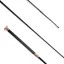 KM Elite Dressage Whip Leather Grip with Rose Gold Cap - Black