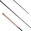 KM Elite Dressage Whip Leather Grip with Rose Gold Cap - Rose Gold