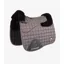 Premier Equine Atlantis CC Satin Wool Dressage Square Grey/Black Wool