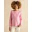 Joules Harbour Pink/White Boat Neck Breton Top