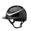 Charles Owen Halo Luxe Hat Black Gloss / Platinum Wide Peak