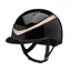 Charles Owen Halo Hat  Black Gloss / Rose Gold