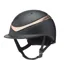Charles Owen Halo Hat  Black Matt / Rose Gold