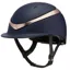 Charles Owen Halo Hat  Navy Matt / Rose Gold