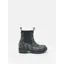 Joules Oakfield Black/Animal Short Neoprene-Lined Wellies