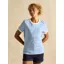 Joules Kitsford Logo Top - Blue Stripe
