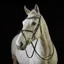 GFS Crystal Grackle Bridle with Rubber Reins - Havana 