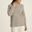 Joules Harbour Brown/Cream Boat Neck Breton Top