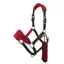 LeMieux Vogue Fleece Headcollar with Rope Chilli Red