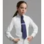 Premier Equine Tessa Girls Long Sleeve Show Shirt White