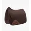 Premier Equine Plain Cotton Saddle Pad - Dressage Square Brown