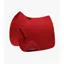 Premier Equine Plain Cotton Saddle Pad - Dressage Square Red