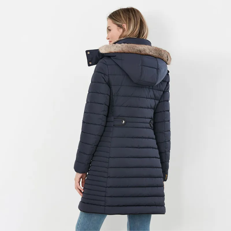 The Charlotte Padded Longline Coat - Navy – Parnabys