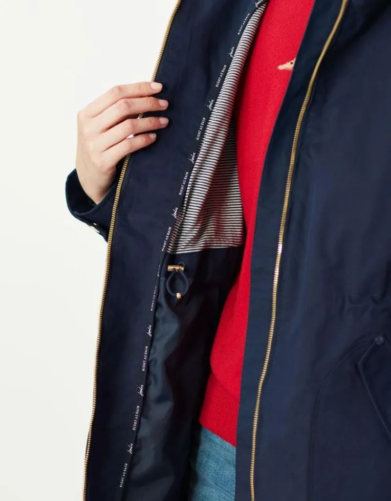 Joules shoreside waterproof coat french navy shop