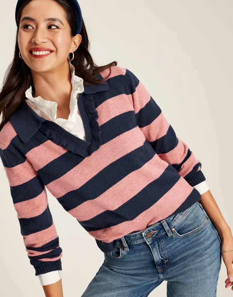 Joules striped jumper hotsell
