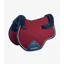 Premier Equine CC Merino Wool European Saddle Pad - GP/Jump Burgundy/Navy Wool