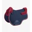 Premier Equine CC Merino Wool European Saddle Pad - GP/Jump Navy/Burgundy Wool