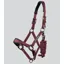 Premier Equine Corda Padded Head Collar with Lead Rope - Burgundy