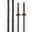 LeMieux Soft Rubber Reins with Stoppers Havana-Brass