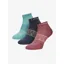 LeMieux Trainer Socks 3 Pack Rosewood/Dusk/Aqua