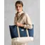 Joules Promenade Canvas Beach Bag - Navy
