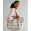 Joules Promenade Canvas Beach Bag - Multi Stripe