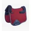 Premier Equine CC Merino Wool European Saddle Pad - Dressage Burgundy/Navy Wool