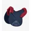Premier Equine Merino Wool Saddle Pad - GP Numnah Navy/Burgundy Wool