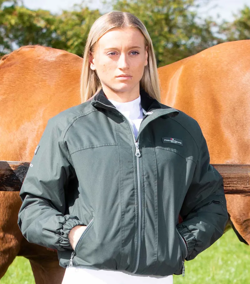 Premier Equine Pro Rider Unisex Waterproof Riding Jacket Anthracite Grey