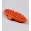 Premier Equine Soft-Touch Flexi Massage Brush Orange and Amber