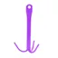 Perry Equestrian Three Prong Tack Hook in Purple